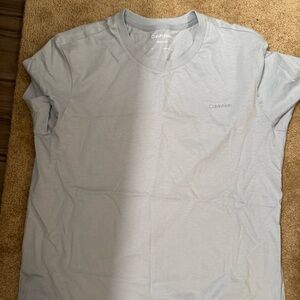 Calvin Klein Men's Soft Gray Short Sleeve Tee